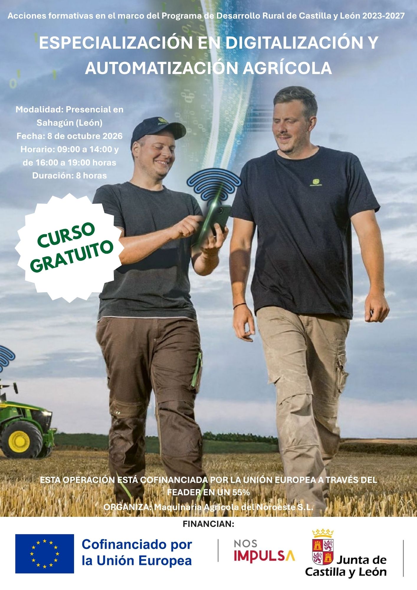 Cartel curso TAP Junta Castilla y León 8 octubre - Sahagún 02